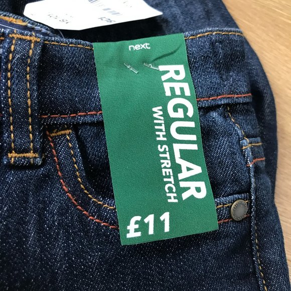 Next Kids Denim Jeans Age 4 Regular Trousers - Picture 3 of 9
